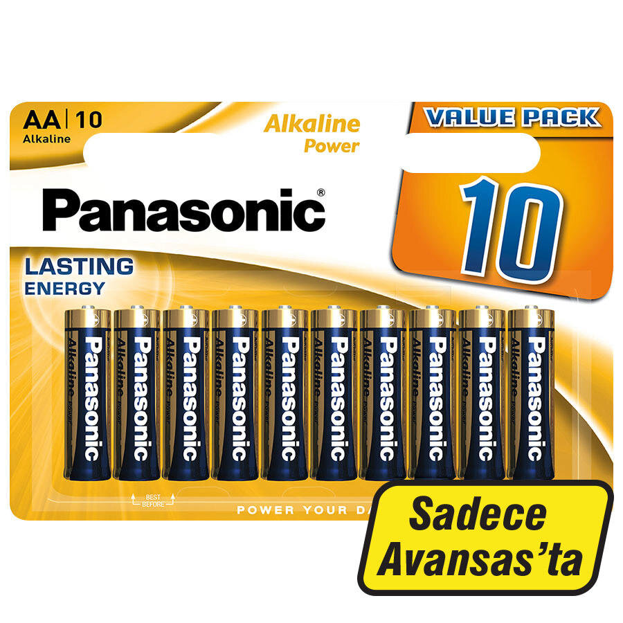 Panasonic Alkalin Power AA Kalem Pil 10'lu Paket